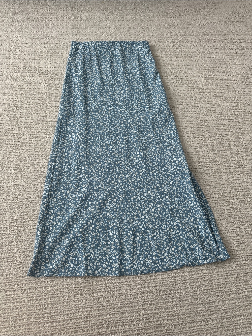 Altar'd State Blue Floral Maxi Skirt